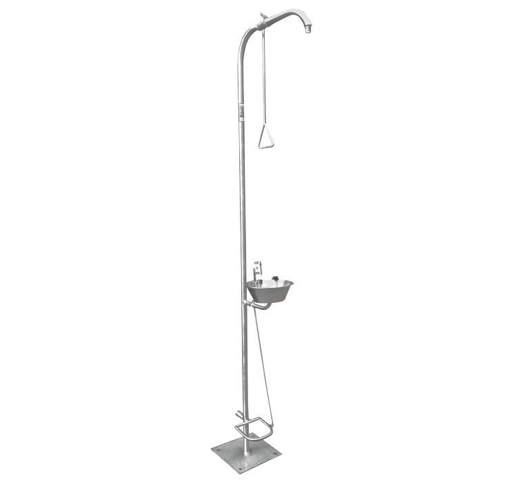 Single Combo Operated Safety Shower