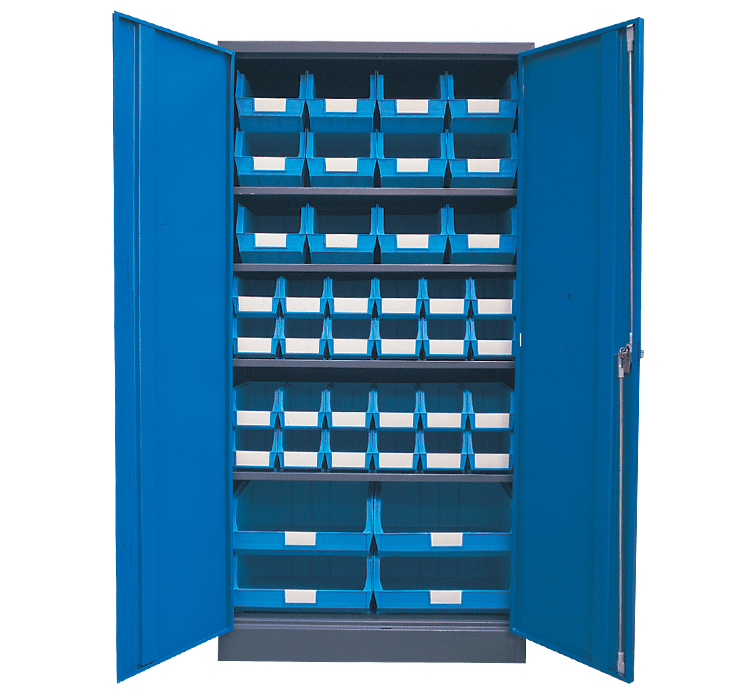 Blue - Linbin ® Storage Bin Cabinet Kit 1