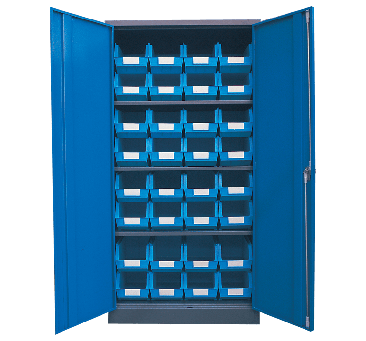 Blue - Linbin ® Storage Bin Cabinet Kit 2