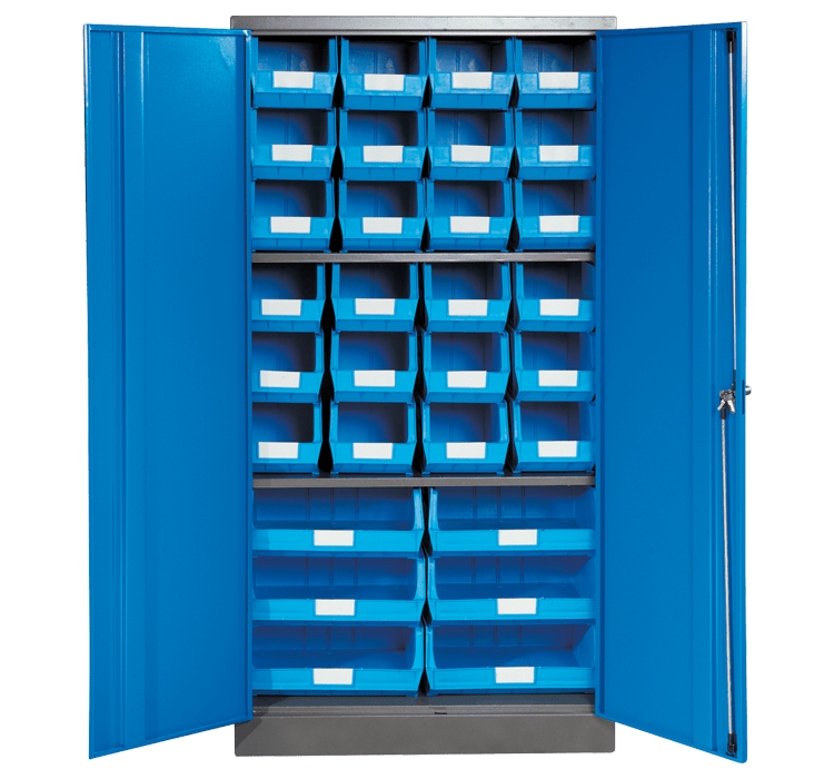 Blue - Linbin ® Storage Bin Cabinet Kit 3