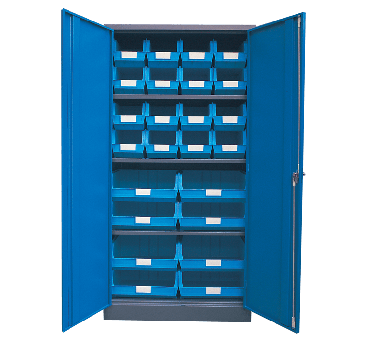 Blue - Linbin ® Storage Bin Cabinet Kit 4