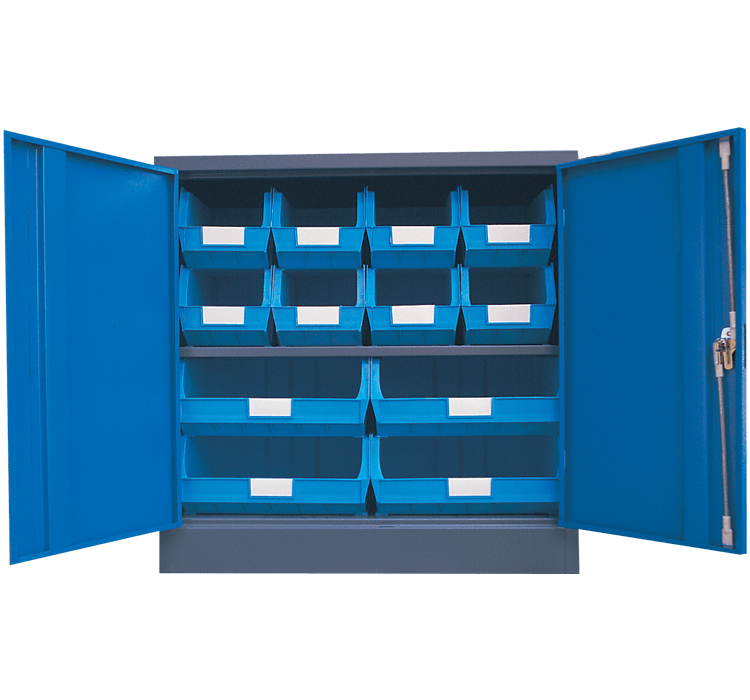 Blue - Linbin ® Storage Bin Half Size Cabinet Kit 3
