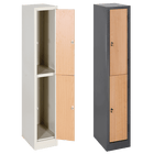 Steel Lockers with Wooden Doors