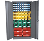 Louvre Panel & Linbin ® Storage Bin Cabinet Kit 2