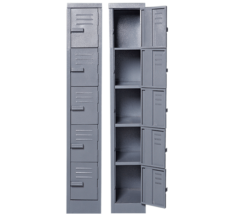 Solid Steel Locker Five Tier