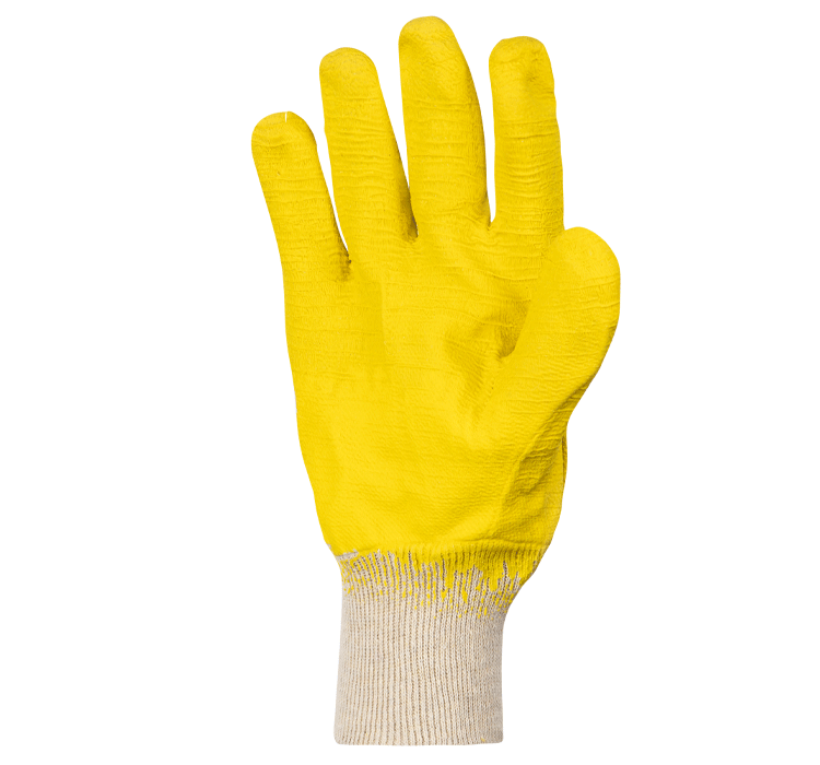 Yellow Comarex Knit Wrist Glove