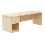 Office Desk with 2 Drawer Lever Arch Pedestal